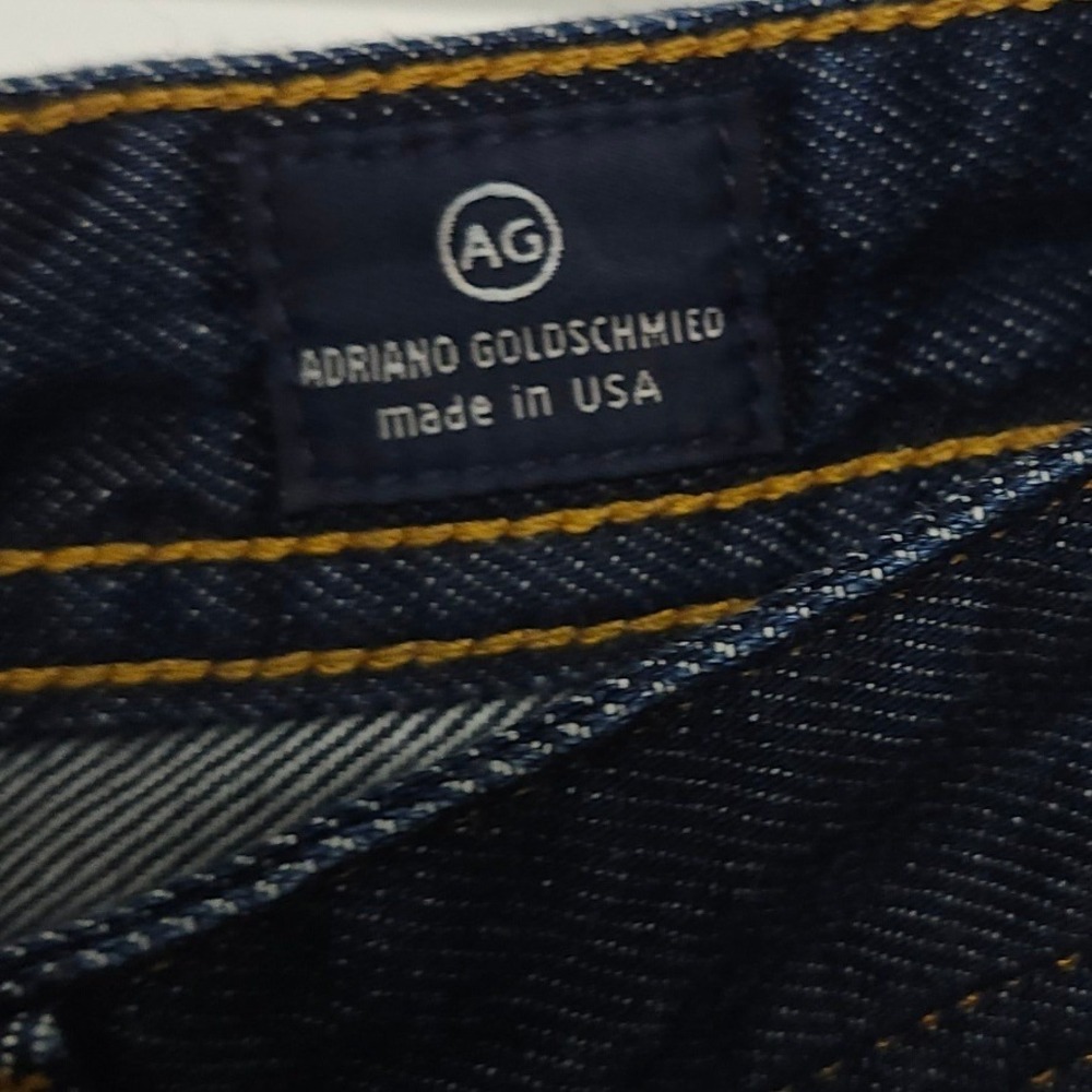 AG Adriano Goldschmied The Protege Straight Leg Jeans Dark Indigo Made in USA - Picture 4 of 12